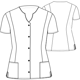 Fashion sewing patterns for UNIFORMS Jackets Nurse Jacket 7295